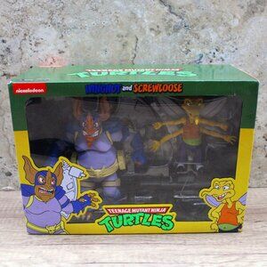NECA Teenage Mutant Ninja Turtles Wingnut & Screwloose Action Figure 2 Pack NEW